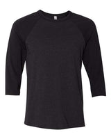 Black Heather/ Black - BELLA + CANVAS 3200 - Size: 2XL