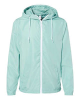 Aqua/ White Zipper - Independent Trading Co. - Independent Trading Co. EXP54LWZ - Size: 2XL