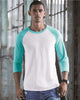 White/ Scuba Blue - JERZEES 560RR - Size: 2XL