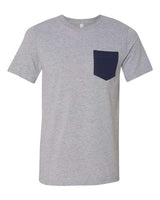 Athletic Heather/ Navy - BELLA + CANVAS 3021 - Size: 2XL