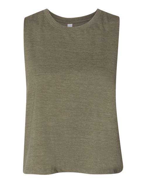 Heather Olive - BELLA + CANVAS 6682 - Size: S