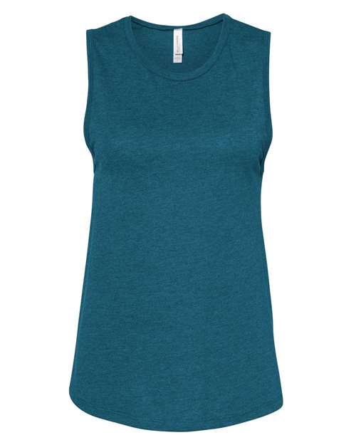 Heather Deep Teal - BELLA + CANVAS 6003 - Size: S
