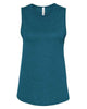 Heather Deep Teal - BELLA + CANVAS 6003 - Size: S