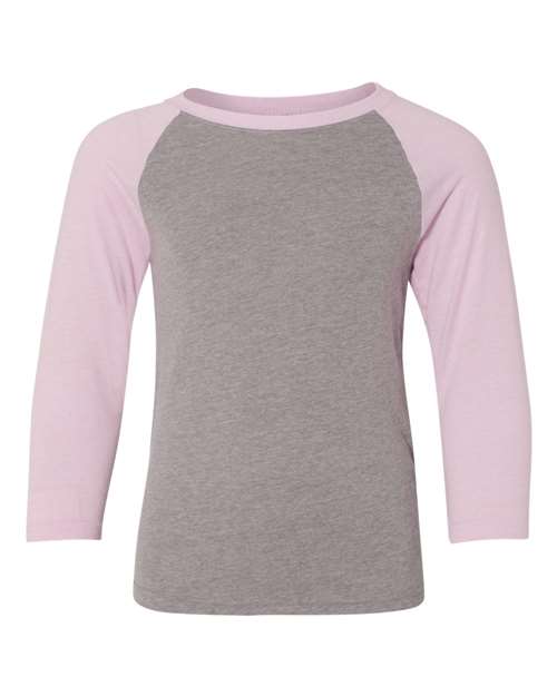 Lilac Sleeves/ Dark Heather Grey Body - Next Level - Next Level 3352 - Size: L