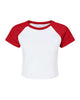 White/ Red - BELLA + CANVAS 1201 - Size: 2XL