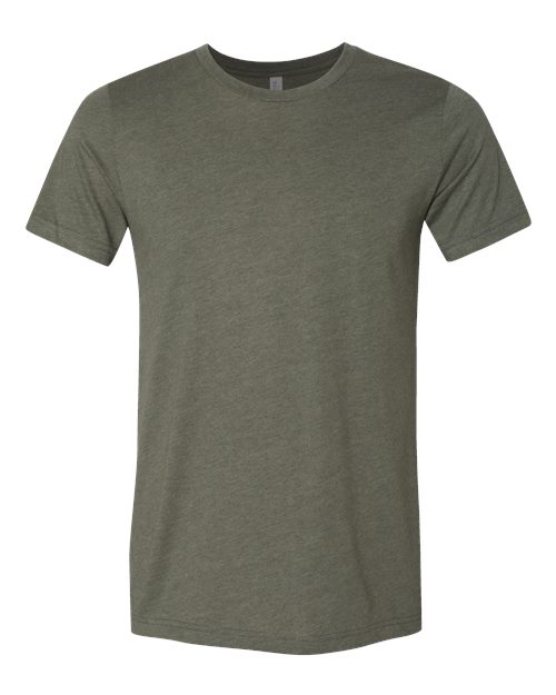 Heather Military Green - BELLA + CANVAS 3001CVC - Size: M