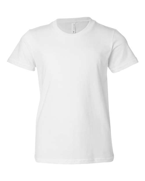 White - BELLA + CANVAS 3001Y - Size: L