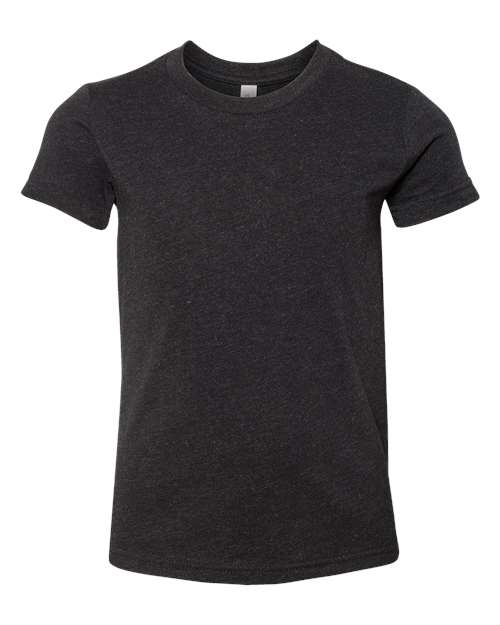 Black Heather - BELLA + CANVAS 3001YCVC - Size: L