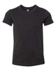 Black Heather - BELLA + CANVAS 3001YCVC - Size: L