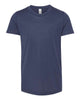 Solid Navy Triblend - BELLA + CANVAS 3413Y - Size: L