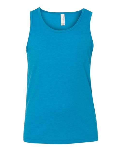 Neon Blue - BELLA + CANVAS 3480Y - Size: L