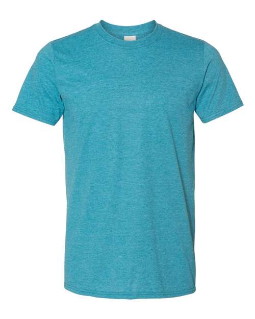 Heather Galapagos Blue - Gildan - Gildan 64000 - Size: 2XL