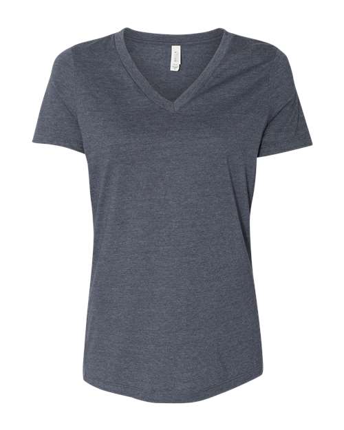 Heather Navy - BELLA + CANVAS 6405CVC - Size: 2XL