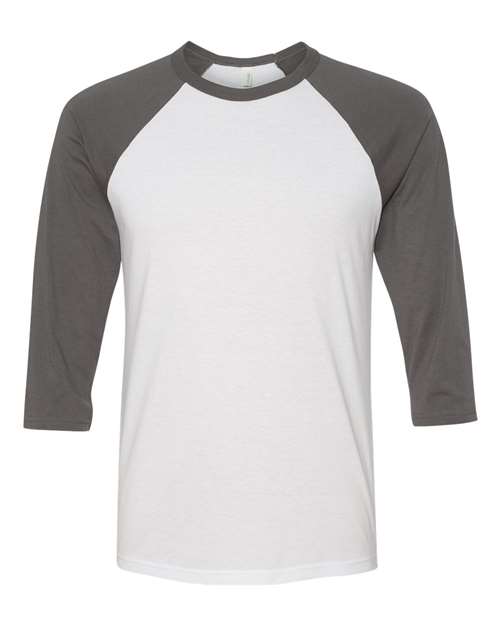 White/ Asphalt - BELLA + CANVAS 3200 - Size: S