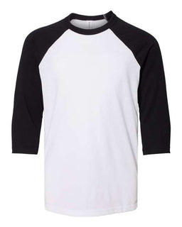 White/ Black - BELLA + CANVAS 3200Y - Size: M