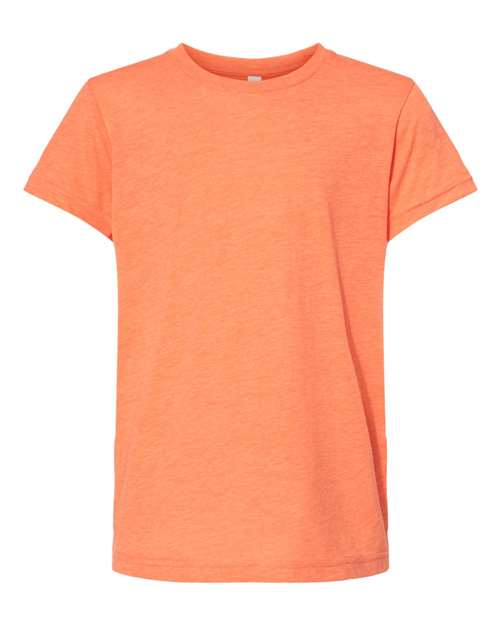 Orange Triblend - BELLA + CANVAS 3413Y - Size: L