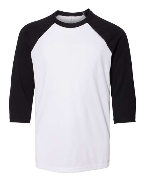 White/ Black - BELLA + CANVAS 3200Y - Size: S