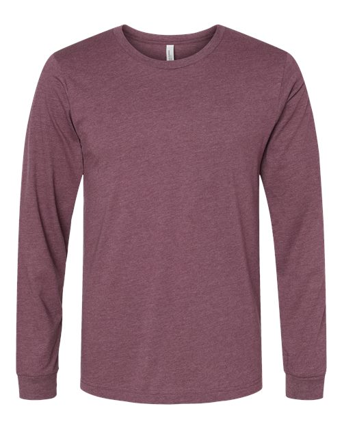 Heather Maroon - BELLA + CANVAS 3501CVC - Size: 2XL