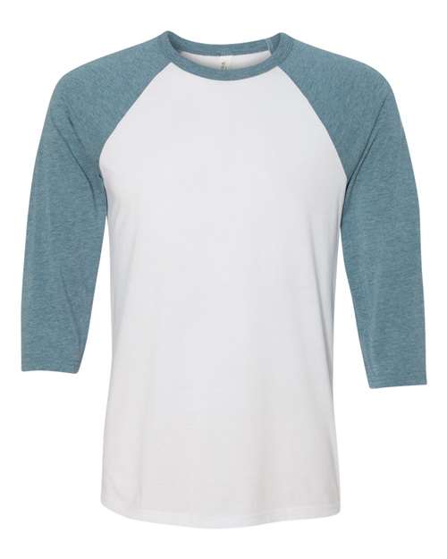 White/ Denim - BELLA + CANVAS 3200 - Size: 2XL
