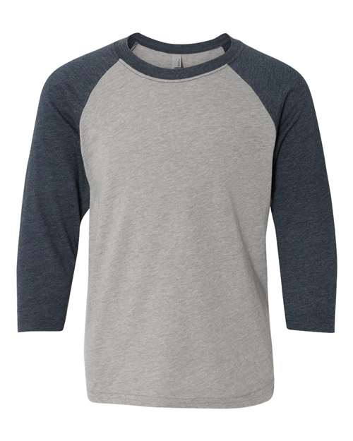 Midnight Navy Sleeves/ Dark Heather Grey Body - Next Level - Next Level 3352 - Size: L