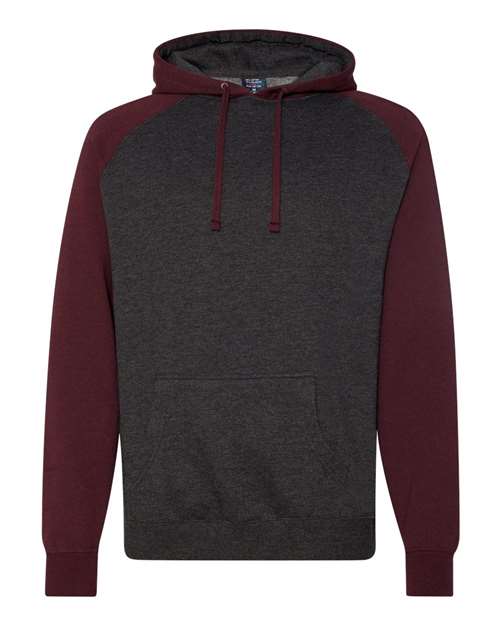 Charcoal Heather/ Burgundy Heather - Independent Trading Co. - Independent Trading Co. IND40RP - Size: 2XL