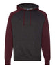 Charcoal Heather/ Burgundy Heather - Independent Trading Co. - Independent Trading Co. IND40RP - Size: 2XL