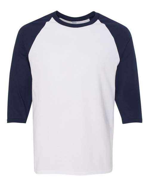 White/ Navy - Gildan - Gildan 5700 - Size: 2XL