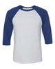 White Fleck/ Navy Triblend - BELLA + CANVAS 3200 - Size: 2XL