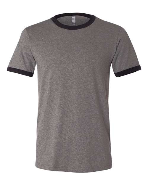 Deep Heather/ Black - BELLA + CANVAS 3055 - Size: L