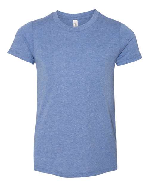 Blue Triblend - BELLA + CANVAS 3413Y - Size: L