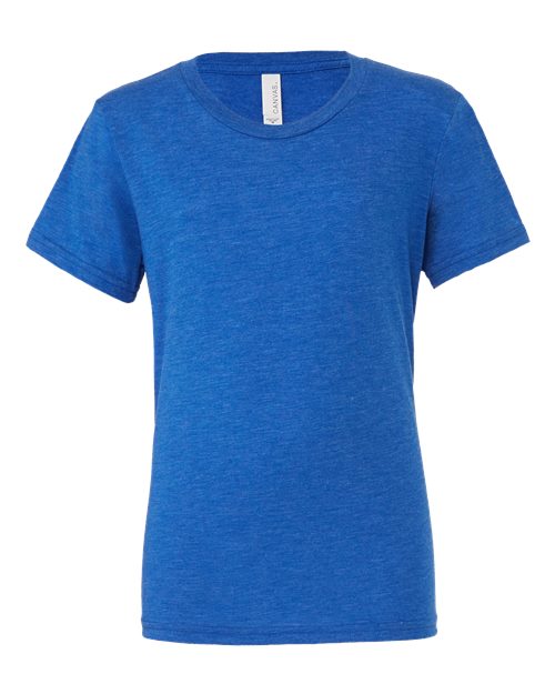 True Royal Triblend - BELLA + CANVAS 3413 - Size: 2XL
