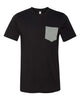 Black/ Deep Heather - BELLA + CANVAS 3021 - Size: 2XL