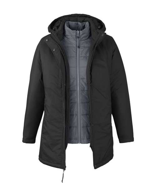 Black/ Carbon - CORE365 CE725W - Size: 2XL