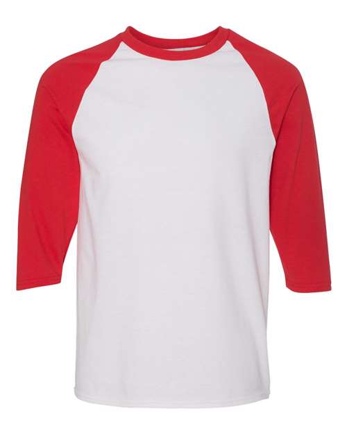 White/ Red - Gildan - Gildan 5700 - Size: 2XL