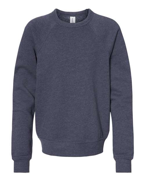 Heather Navy - BELLA + CANVAS 3901Y - Size: L