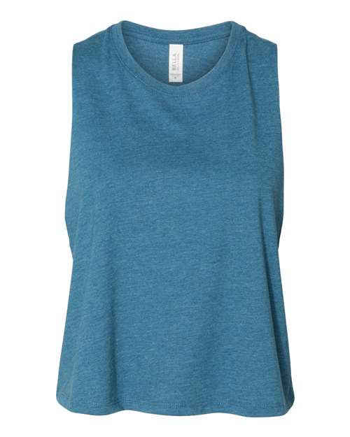 Heather Deep Teal - BELLA + CANVAS 6682 - Size: L