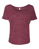 Maroon Marble - BELLA + CANVAS 8816 - Size: S