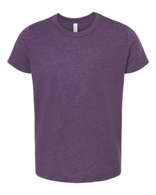 Heather Team Purple - BELLA + CANVAS 3001YCVC - Size: L