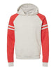 Oatmeal Heather/ Fiery Red Heather - JERZEES 97CR - Size: 2XL