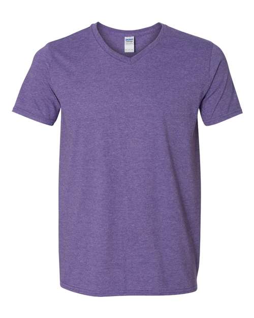 Heather Purple - Gildan - Gildan 64V00 - Size: 2XL