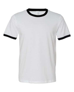 White/ Black - BELLA + CANVAS 3055 - Size: S