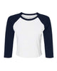 White/ Navy - BELLA + CANVAS 1200 - Size: 2XL