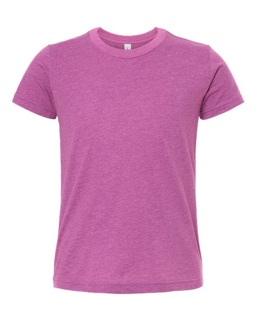 Heather Magenta - BELLA + CANVAS 3001YCVC - Size: L