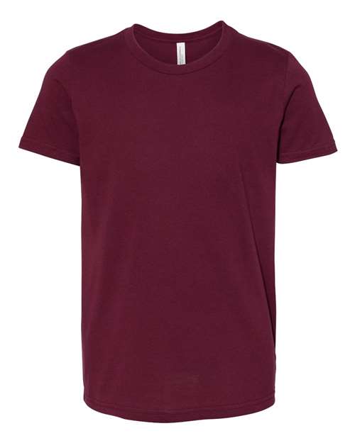 Maroon - BELLA + CANVAS 3001Y - Size: M