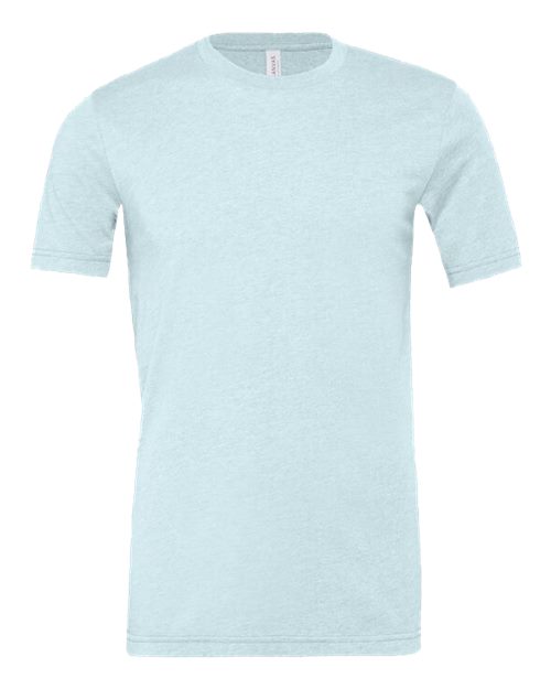 Heather Prism Ice Blue - BELLA + CANVAS 3001CVC - Size: 2XL