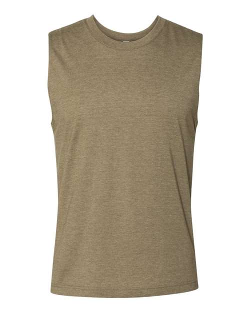 Heather Olive - BELLA + CANVAS 3483 - Size: M