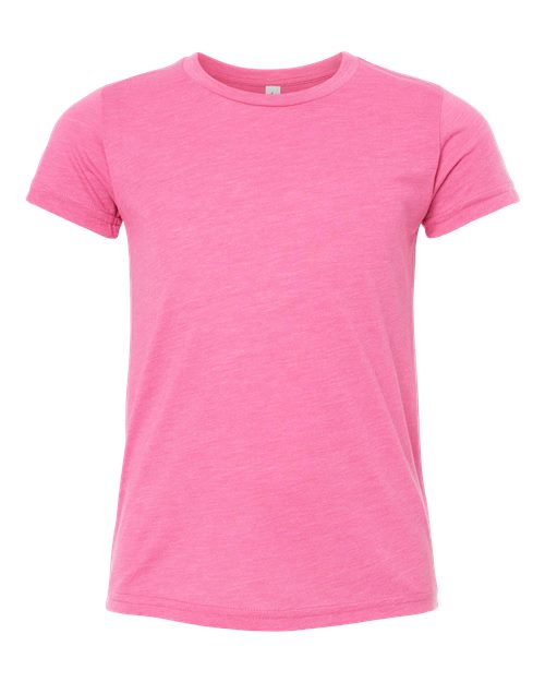 Charity Pink Triblend - BELLA + CANVAS 3413Y - Size: L