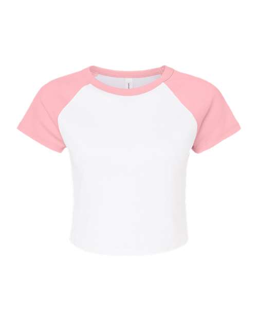 White/ Pink - BELLA + CANVAS 1201 - Size: 2XL