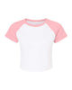 White/ Pink - BELLA + CANVAS 1201 - Size: 2XL