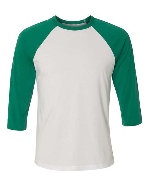 White/ Kelly - BELLA + CANVAS 3200 - Size: 2XL